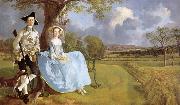 Thomas Gainsborough Mr. and Mr.s Andrews oil painting reproduction
